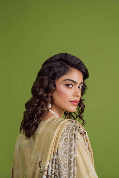 Nishat Linen - 3 Piece - Printed Loose Fabric - 42304085