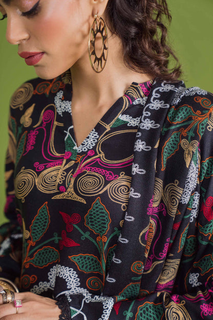 Nishat Linen - 3 Piece - Printed Loose Fabric - 42304088