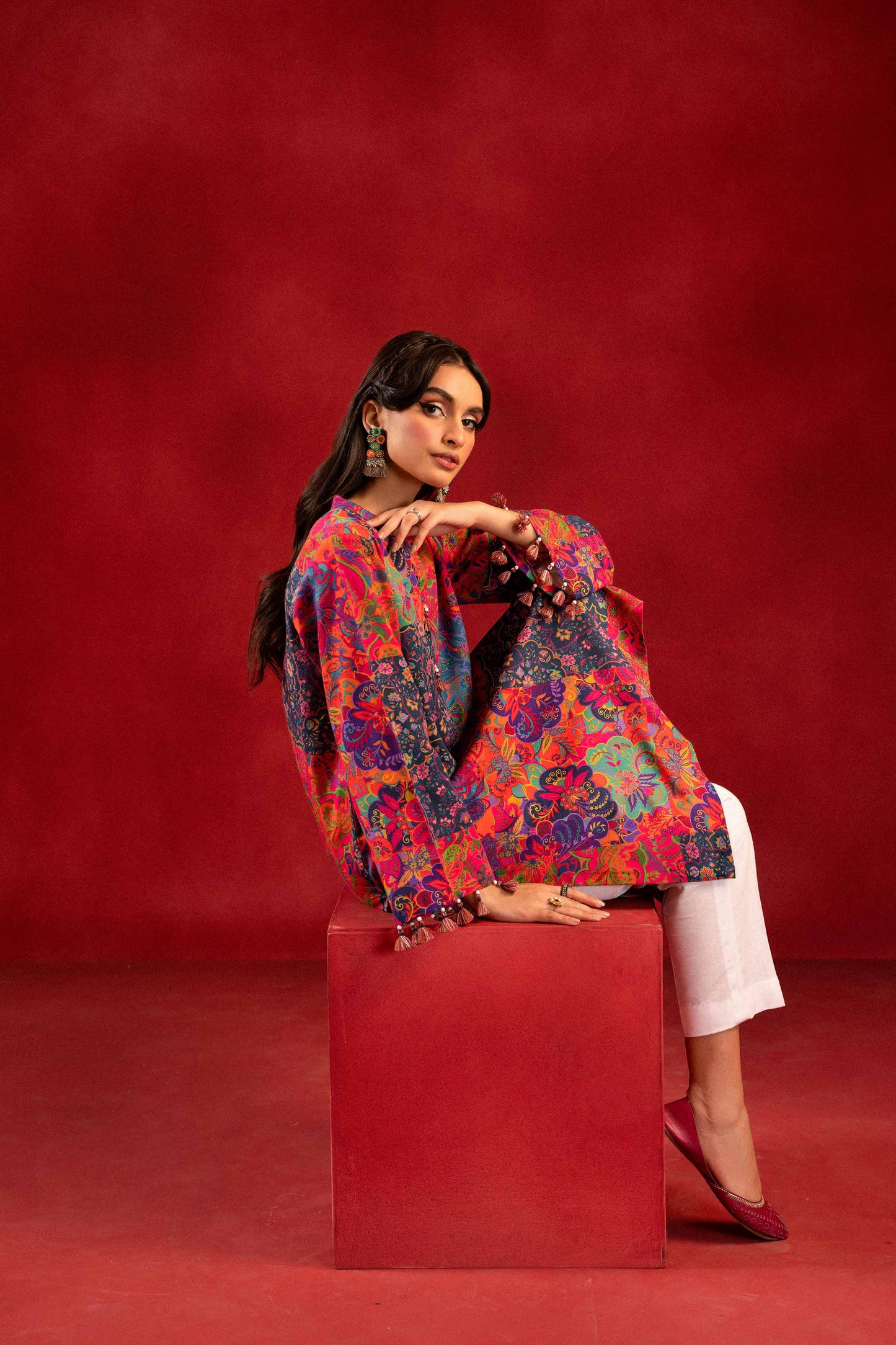 Nishat Linen - 1 Piece - Digital Printed Loose Fabric - 42304089