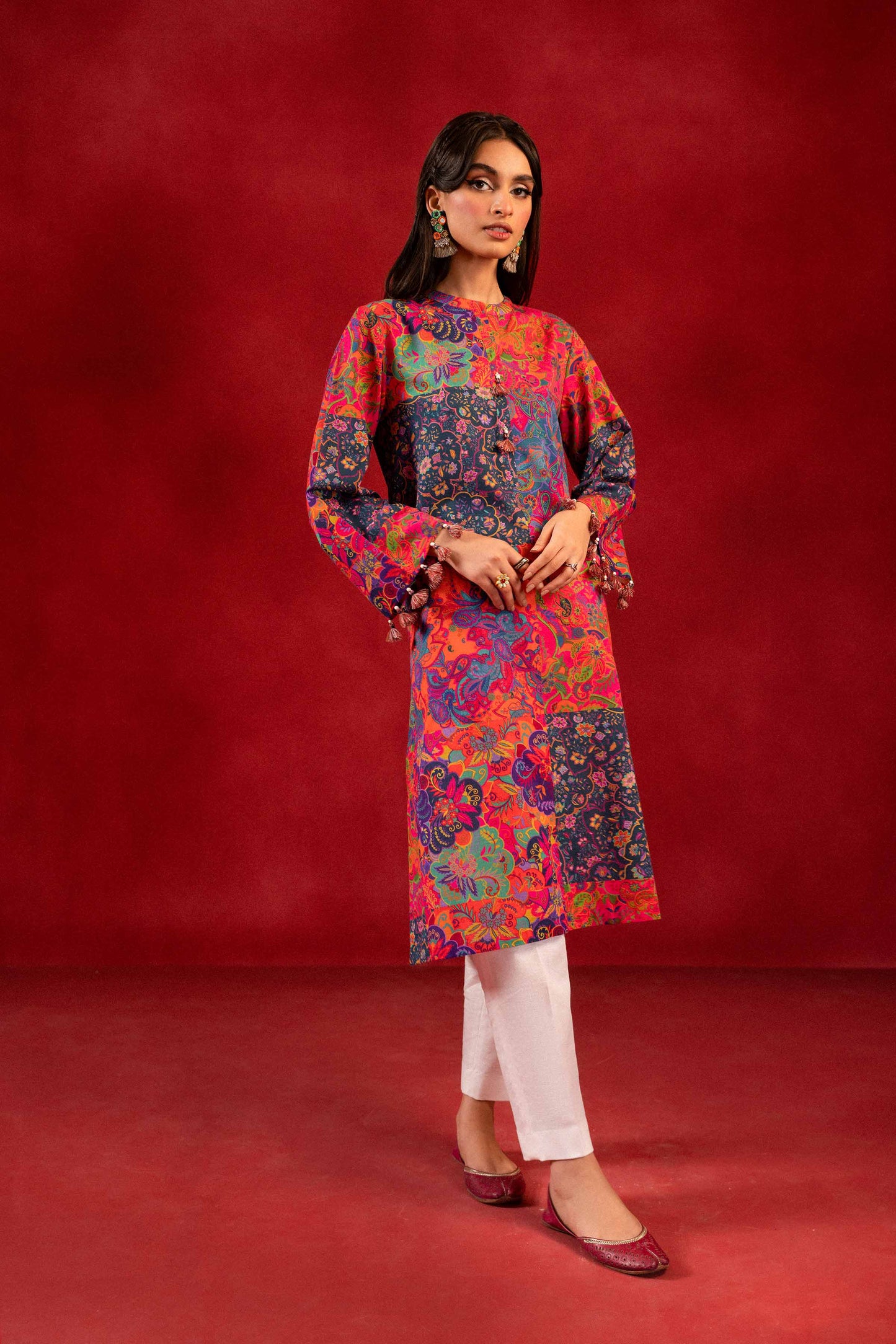 Nishat Linen - 1 Piece - Digital Printed Loose Fabric - 42304089