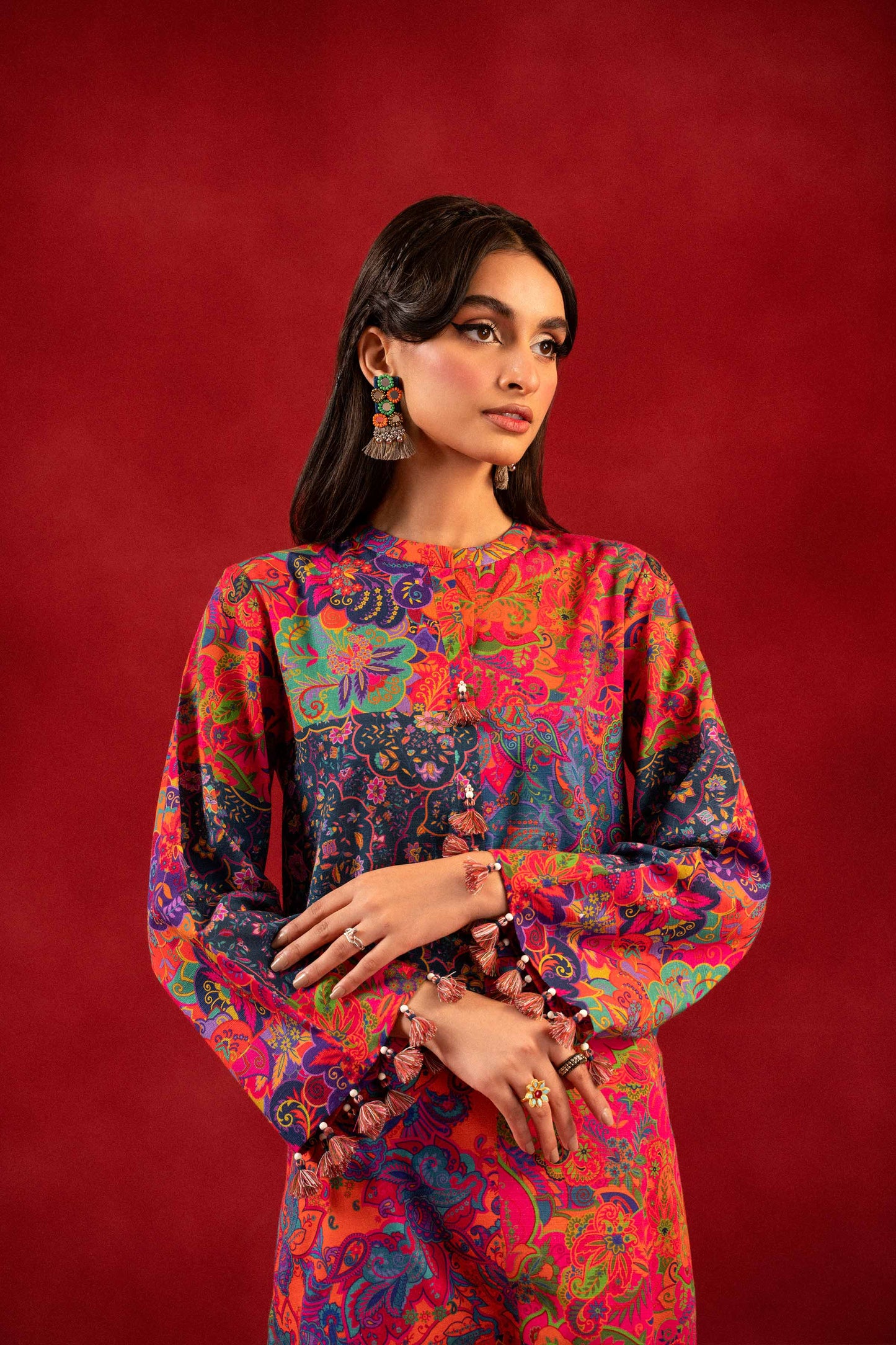 Nishat Linen - 1 Piece - Digital Printed Loose Fabric - 42304089