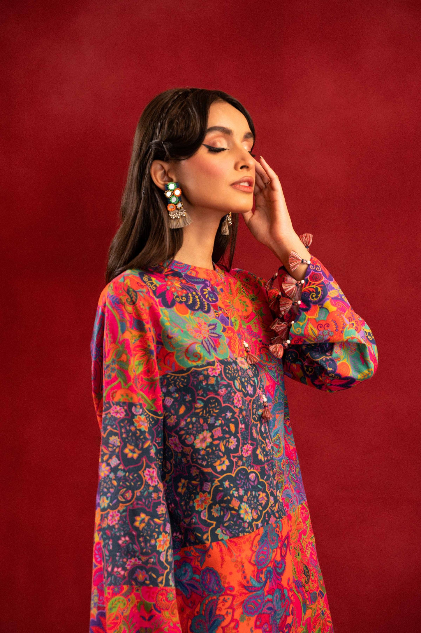 Nishat Linen - 1 Piece - Digital Printed Loose Fabric - 42304089