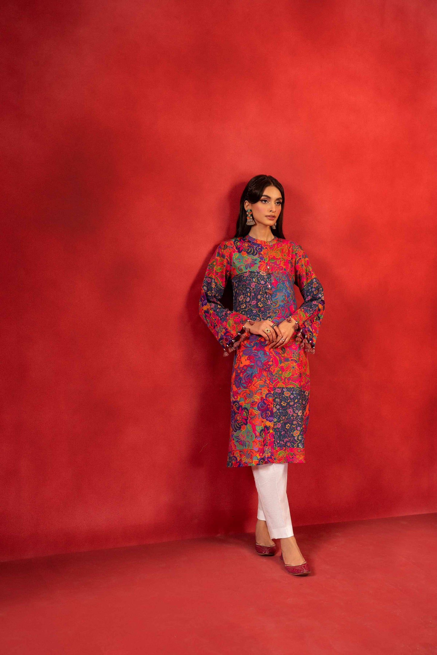 Nishat Linen - 1 Piece - Digital Printed Loose Fabric - 42304089
