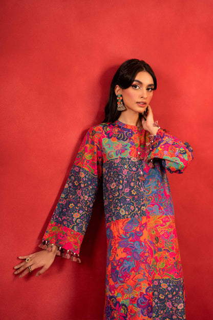 Nishat Linen - 1 Piece - Digital Printed Loose Fabric - 42304089