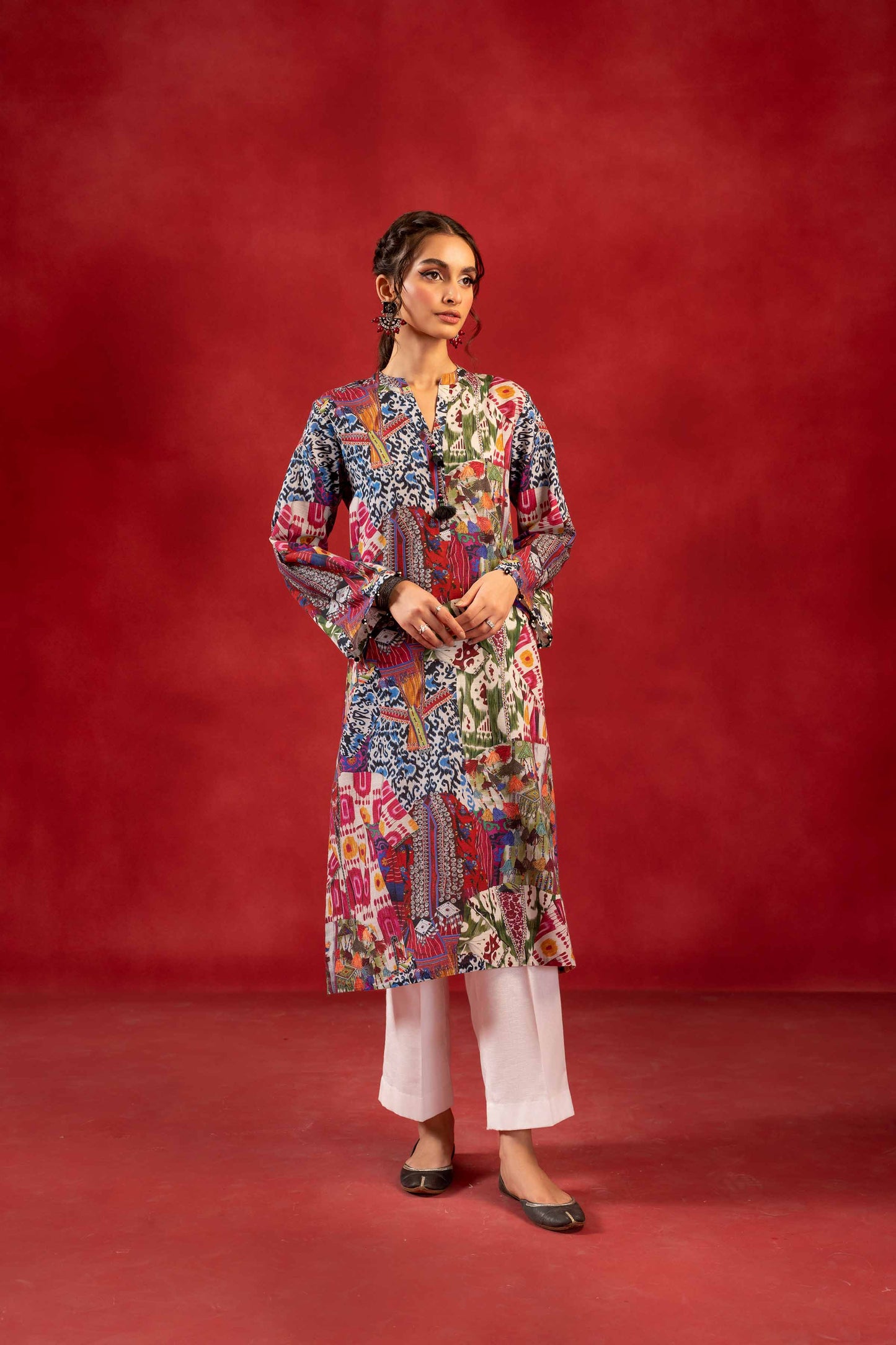 Nishat Linen - 1 Piece - Digital Printed Loose Fabric - 42304090