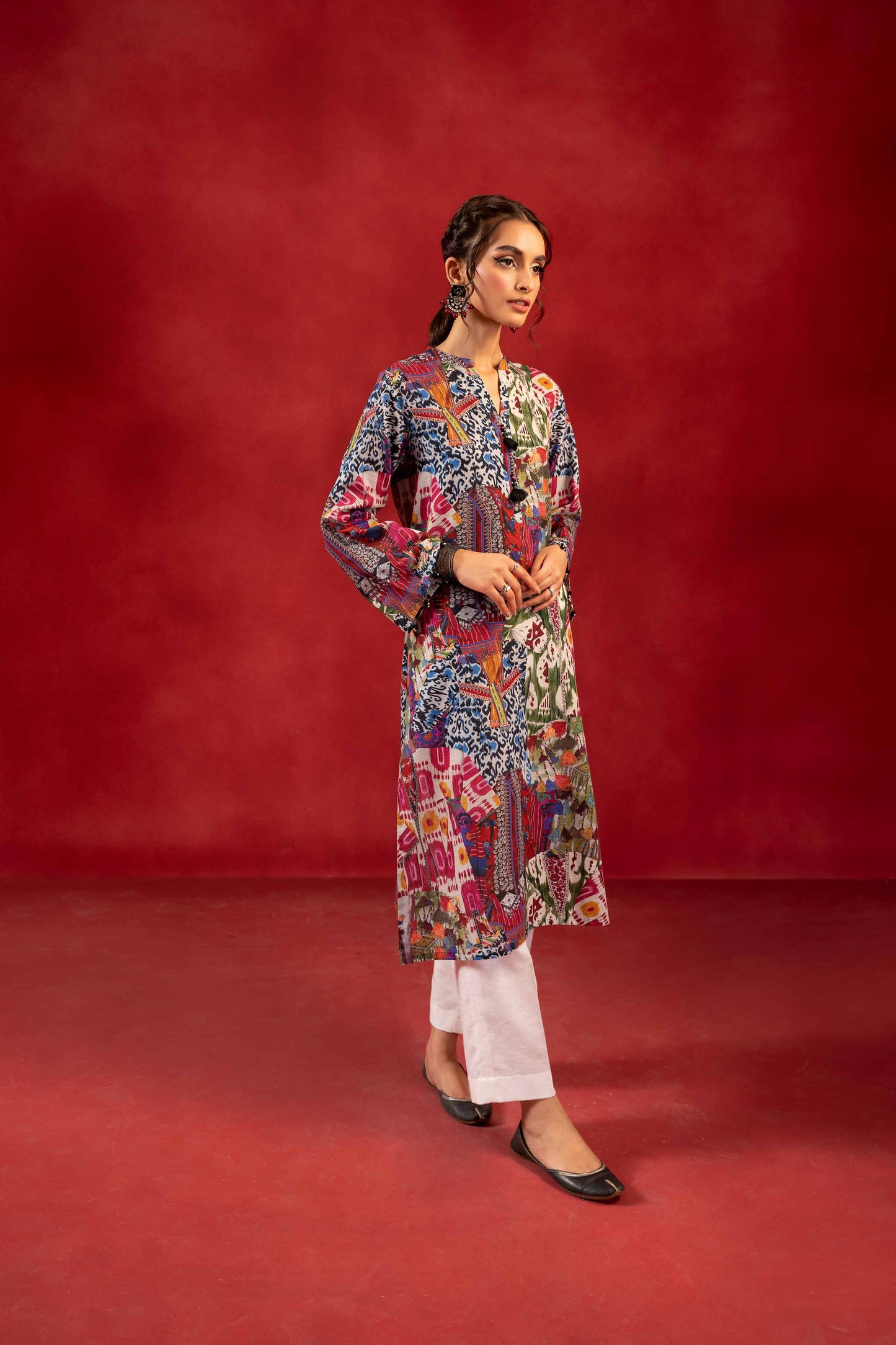 Nishat Linen - 1 Piece - Digital Printed Loose Fabric - 42304090