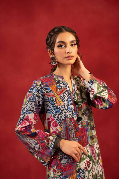 Nishat Linen - 1 Piece - Digital Printed Loose Fabric - 42304090