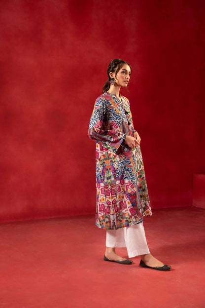Nishat Linen - 1 Piece - Digital Printed Loose Fabric - 42304090