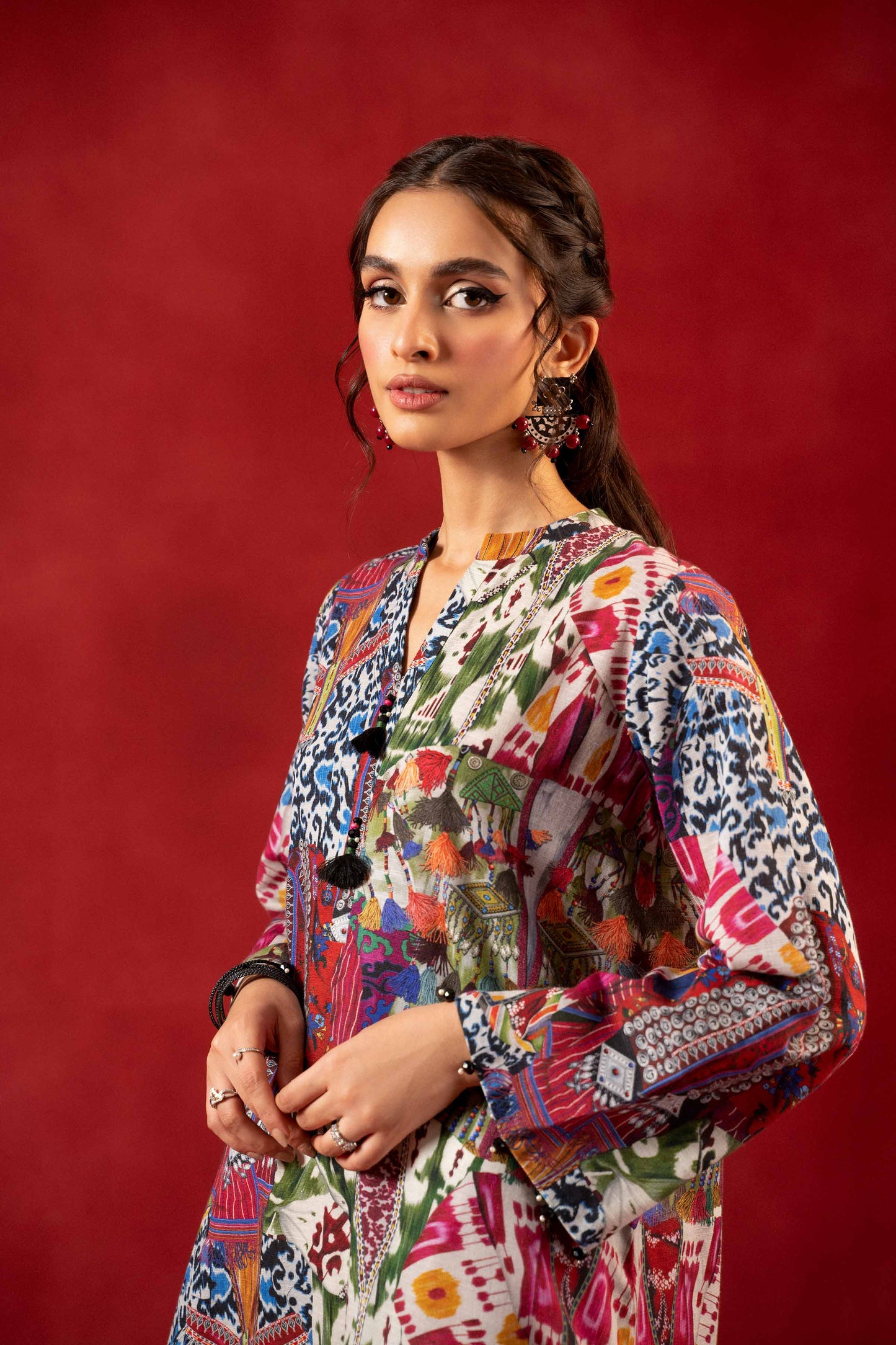 Nishat Linen - 1 Piece - Digital Printed Loose Fabric - 42304090