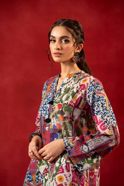 Nishat Linen - 1 Piece - Digital Printed Loose Fabric - 42304090