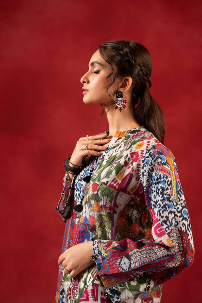 Nishat Linen - 1 Piece - Digital Printed Loose Fabric - 42304090
