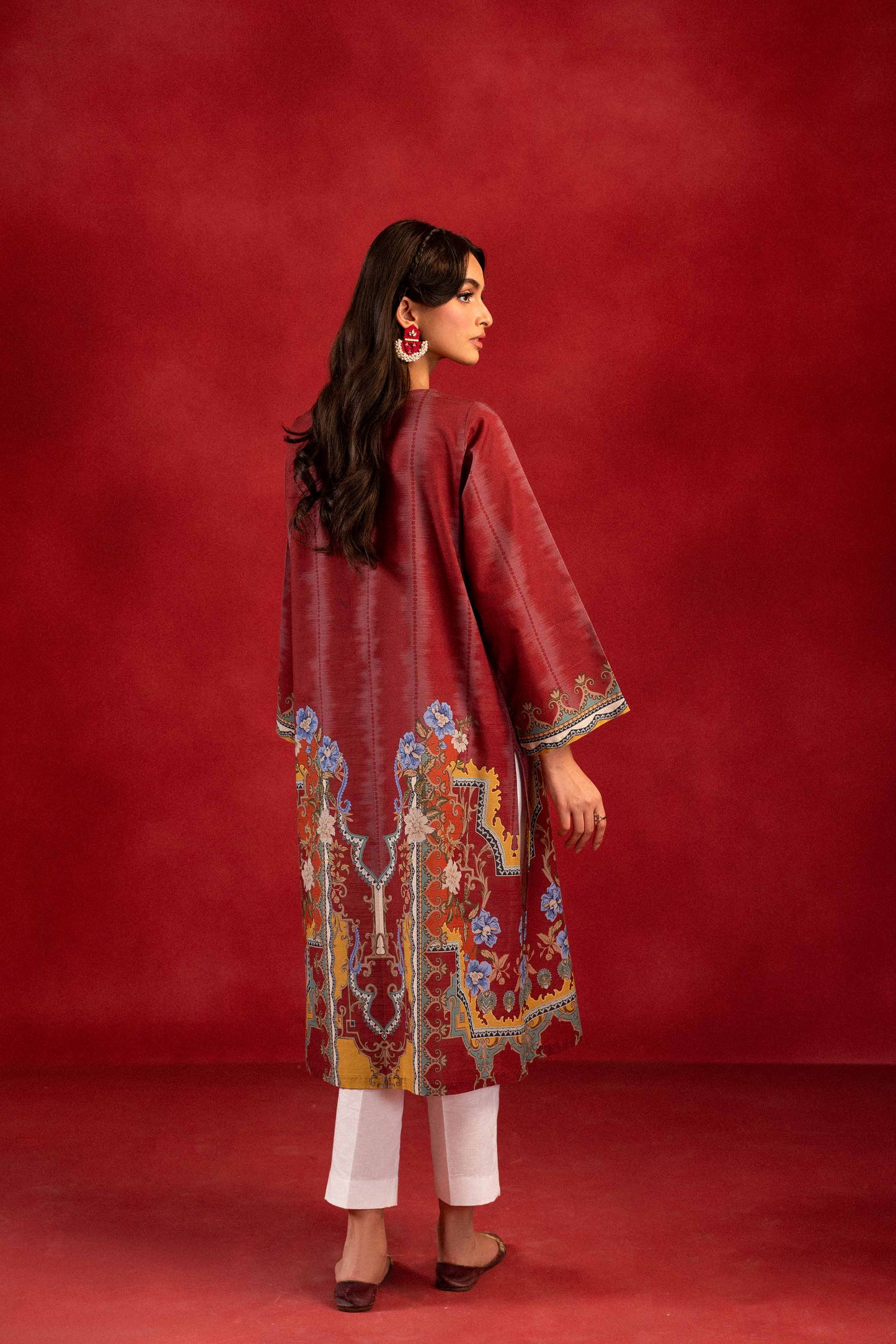 Nishat Linen - 1 Piece - Digital Printed Loose Fabric - 42304092