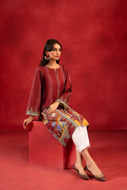 Nishat Linen - 1 Piece - Digital Printed Loose Fabric - 42304092