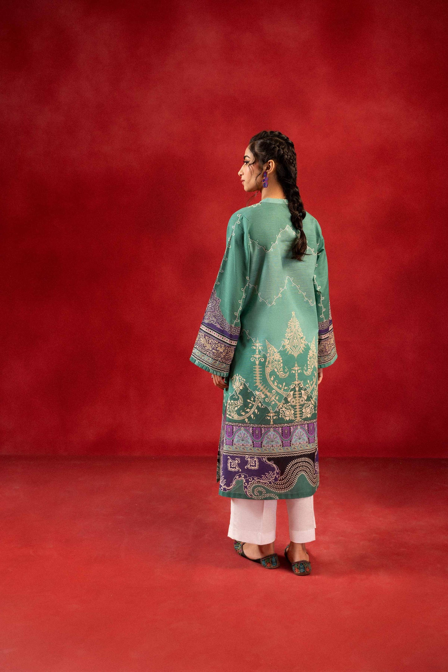 Nishat Linen - 1 Piece - Digital Printed Loose Fabric - 42304093