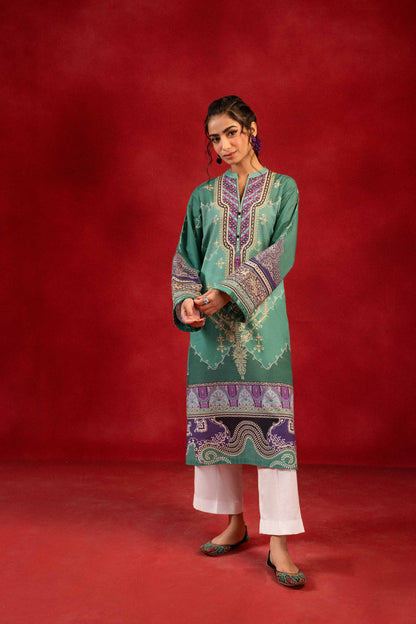 Nishat Linen - 1 Piece - Digital Printed Loose Fabric - 42304093