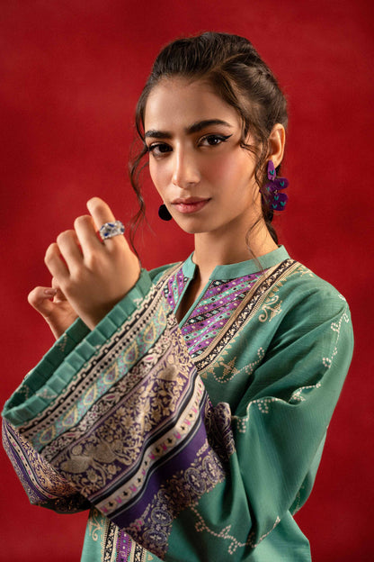 Nishat Linen - 1 Piece - Digital Printed Loose Fabric - 42304093
