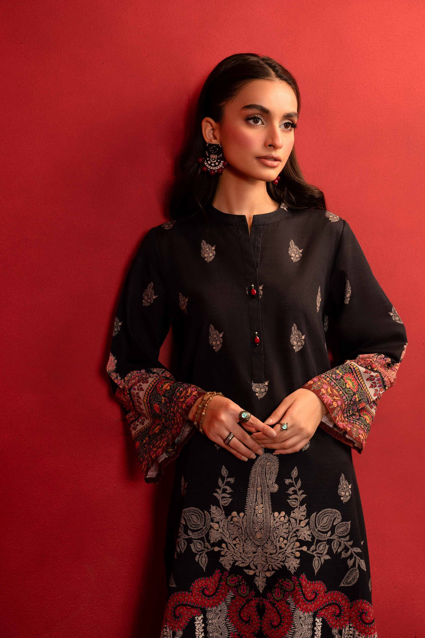 Nishat Linen - 1 Piece - Digital Printed Loose Fabric - 42304094