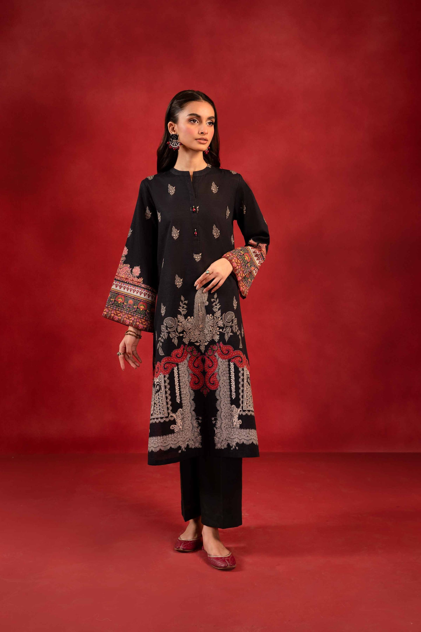 Nishat Linen - 1 Piece - Digital Printed Loose Fabric - 42304094