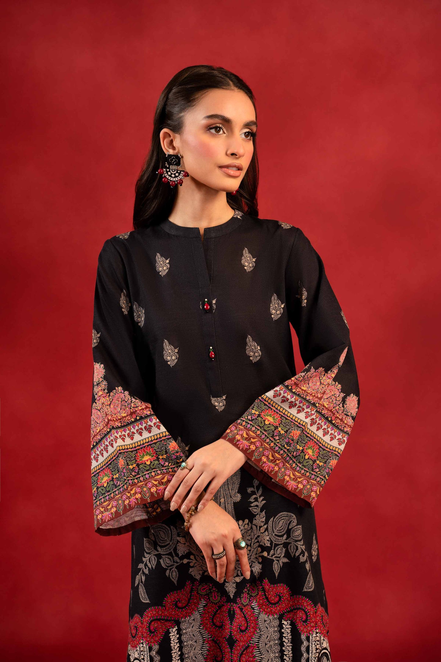 Nishat Linen - 1 Piece - Digital Printed Loose Fabric - 42304094