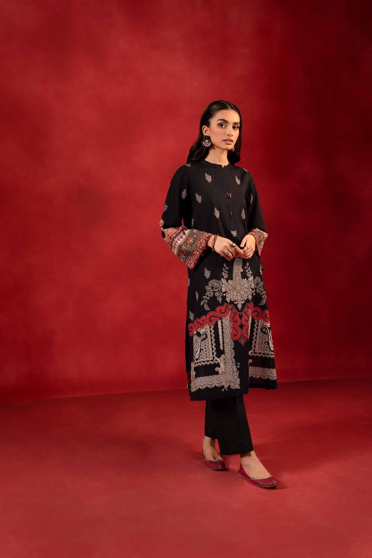 Nishat Linen - 1 Piece - Digital Printed Loose Fabric - 42304094