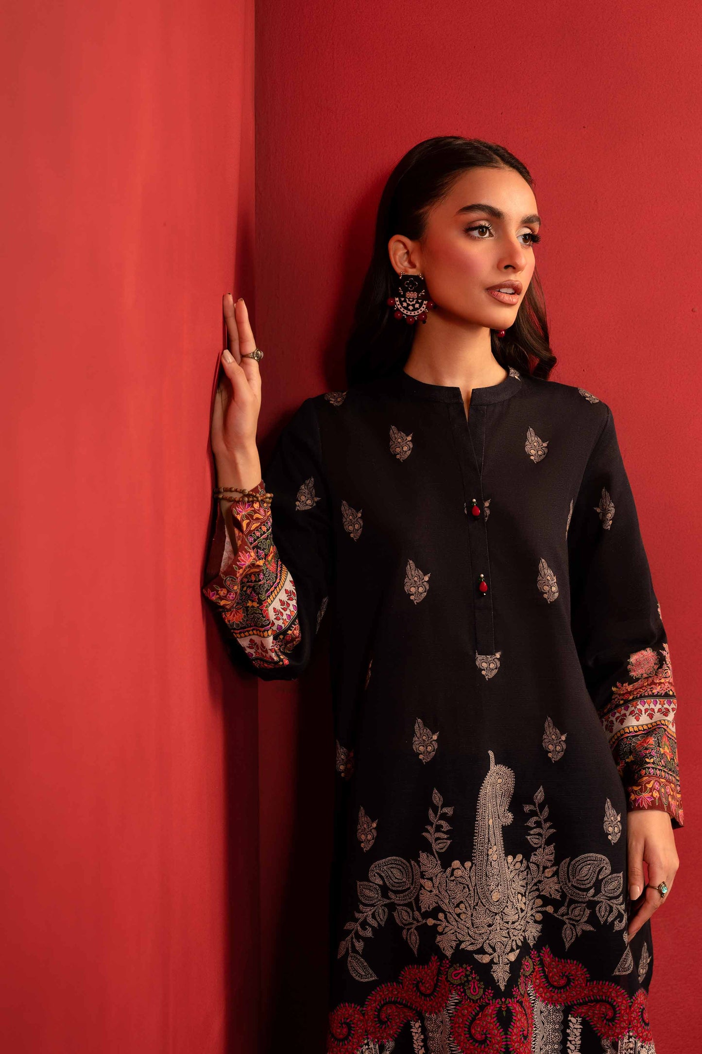Nishat Linen - 1 Piece - Digital Printed Loose Fabric - 42304094