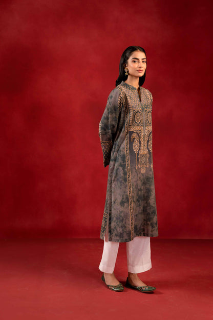 Nishat Linen - 1 Piece - Digital Printed Loose Fabric - 42304095