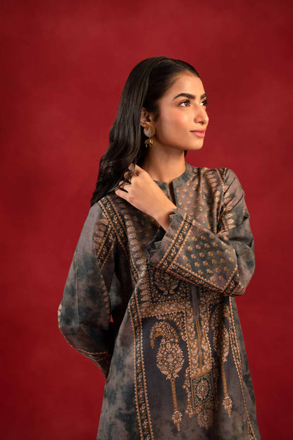 Nishat Linen - 1 Piece - Digital Printed Loose Fabric - 42304095