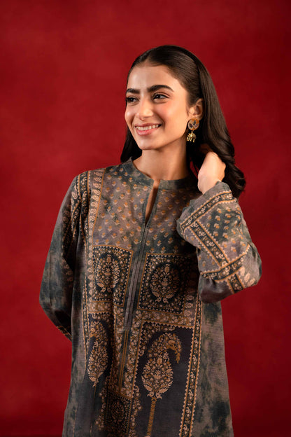 Nishat Linen - 1 Piece - Digital Printed Loose Fabric - 42304095