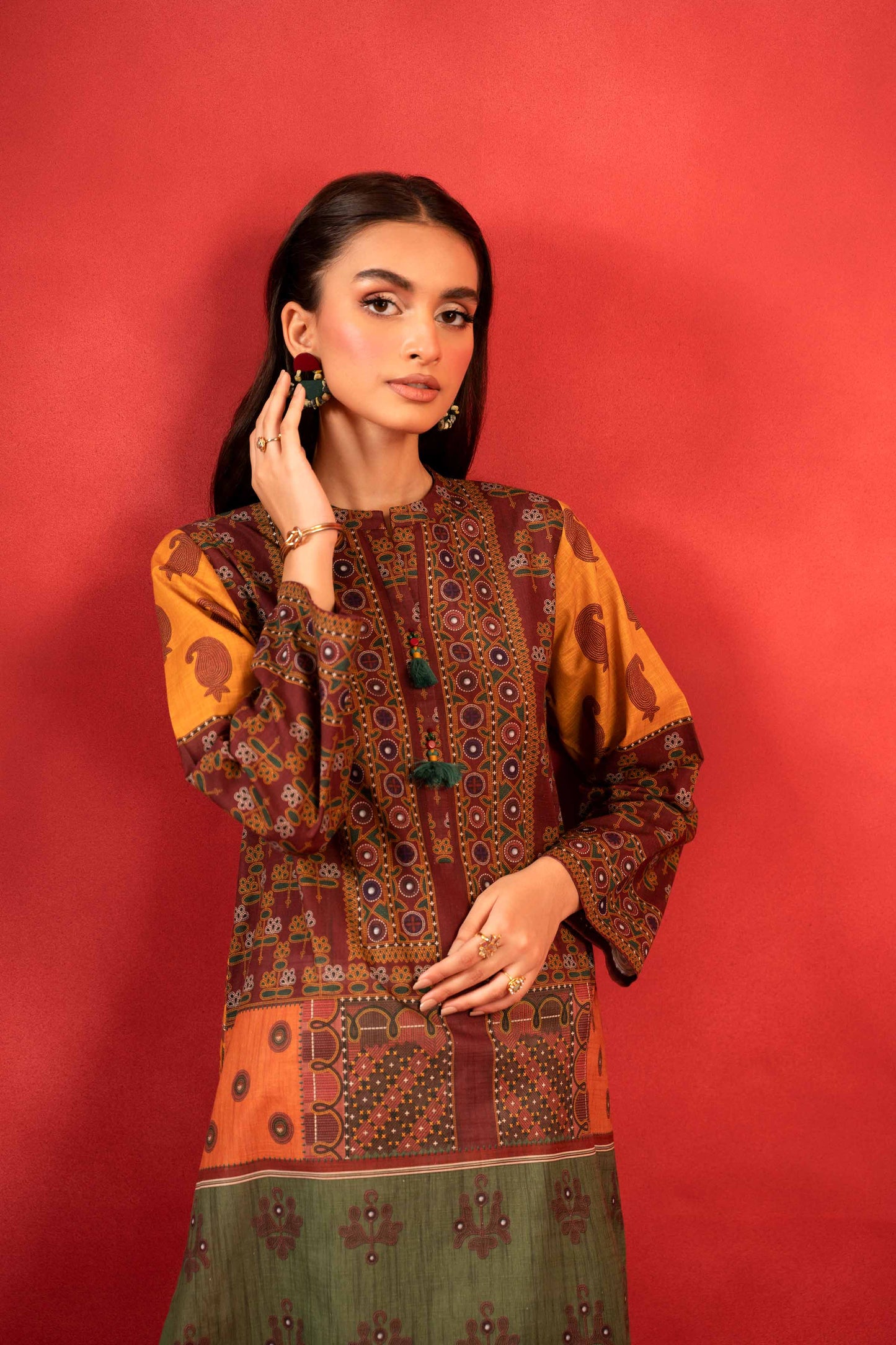Nishat Linen - 1 Piece - Digital Printed Loose Fabric - 42304096