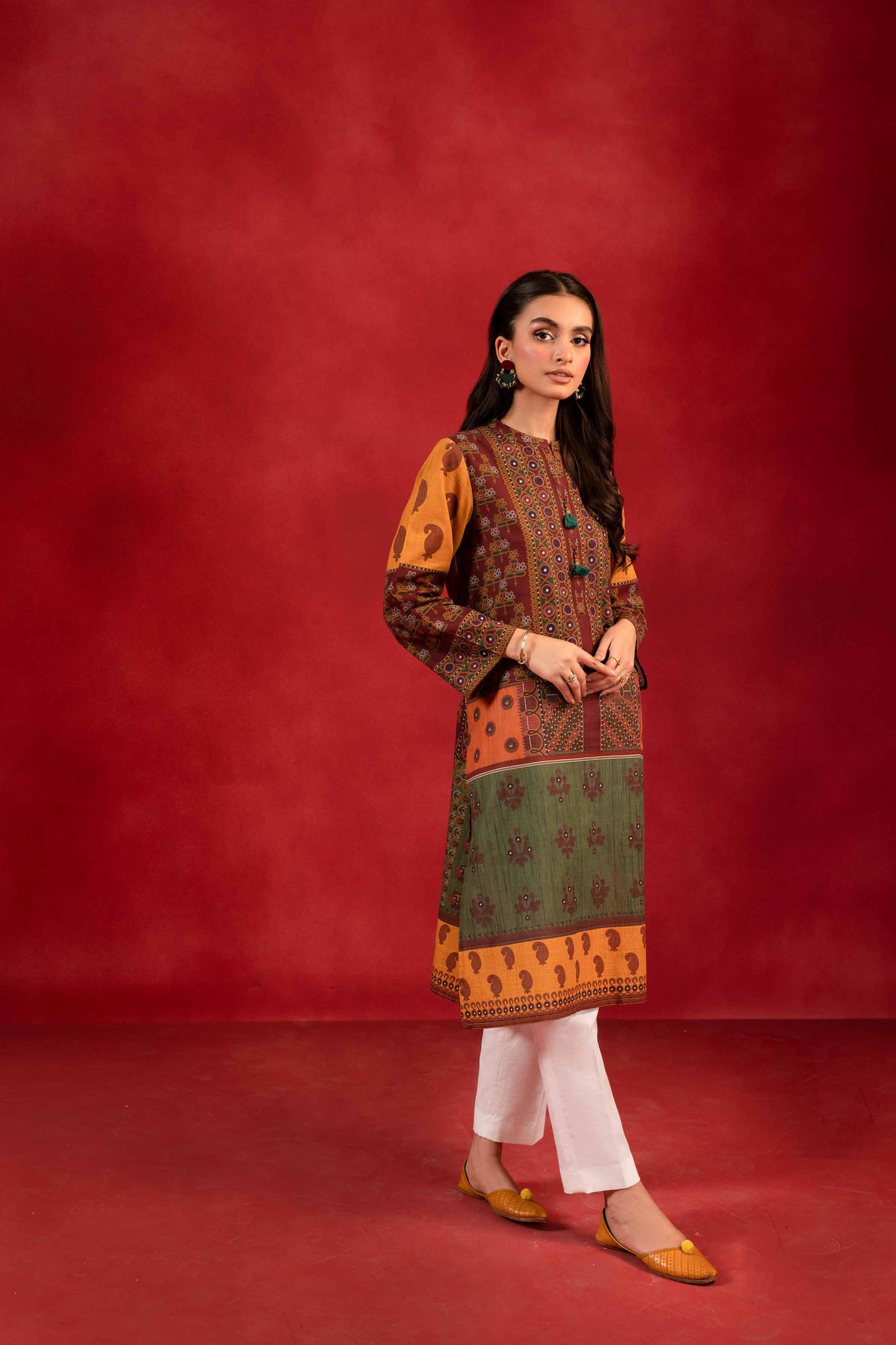 Nishat Linen - 1 Piece - Digital Printed Loose Fabric - 42304096