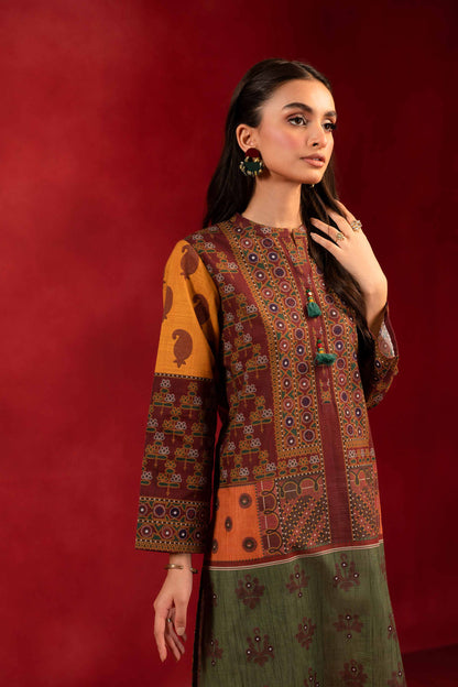 Nishat Linen - 1 Piece - Digital Printed Loose Fabric - 42304096