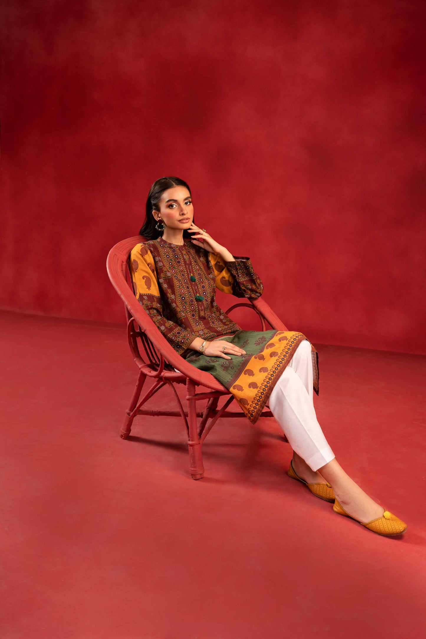 Nishat Linen - 1 Piece - Digital Printed Loose Fabric - 42304096