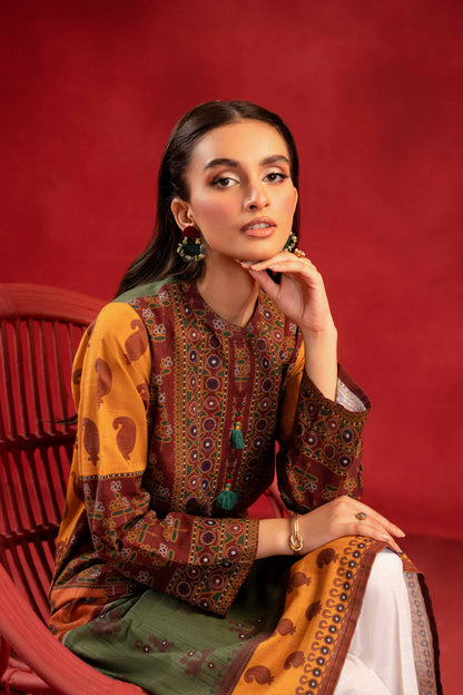 Nishat Linen - 1 Piece - Digital Printed Loose Fabric - 42304096