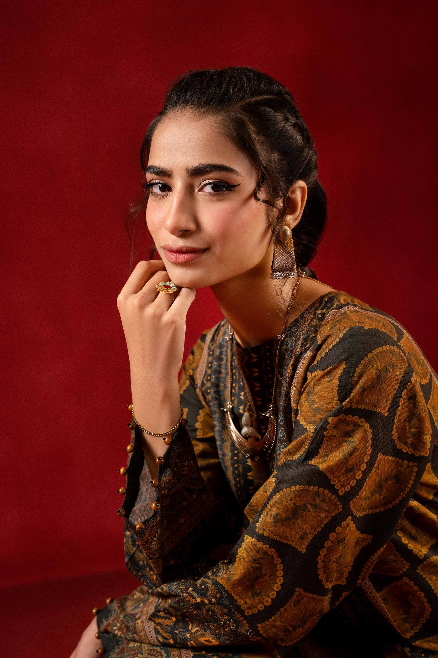 Nishat Linen - 1 Piece - Digital Printed Loose Fabric - 42304097