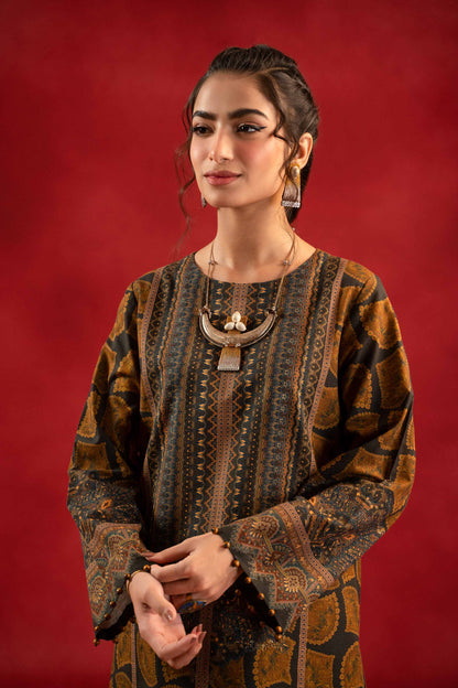 Nishat Linen - 1 Piece - Digital Printed Loose Fabric - 42304097