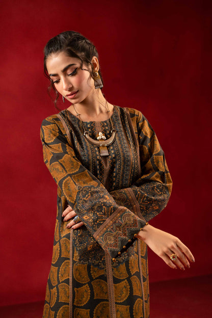 Nishat Linen - 1 Piece - Digital Printed Loose Fabric - 42304097