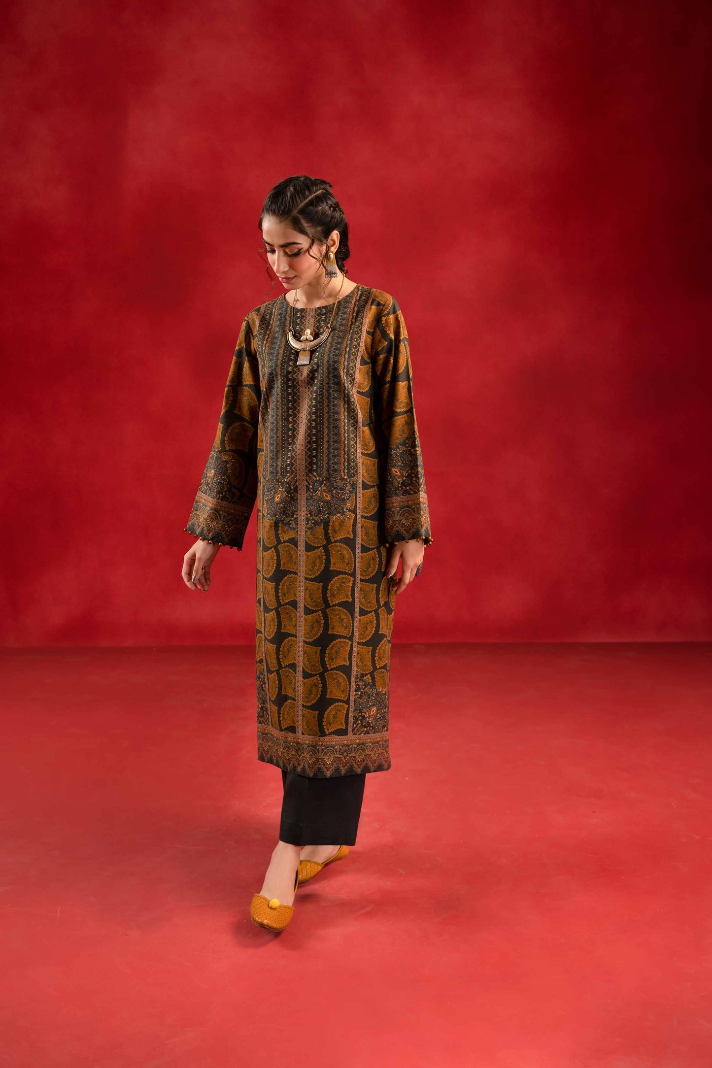 Nishat Linen - 1 Piece - Digital Printed Loose Fabric - 42304097