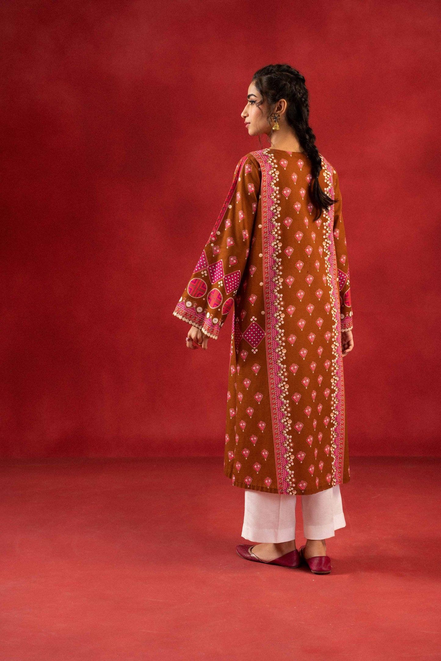 Nishat Linen - 1 Piece - Digital Printed Loose Fabric - 42304098