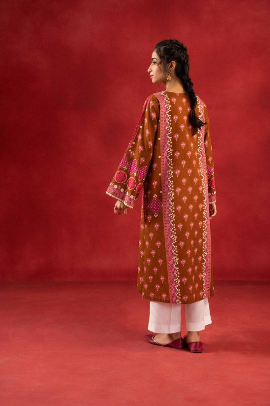 Nishat Linen - 1 Piece - Digital Printed Loose Fabric - 42304098