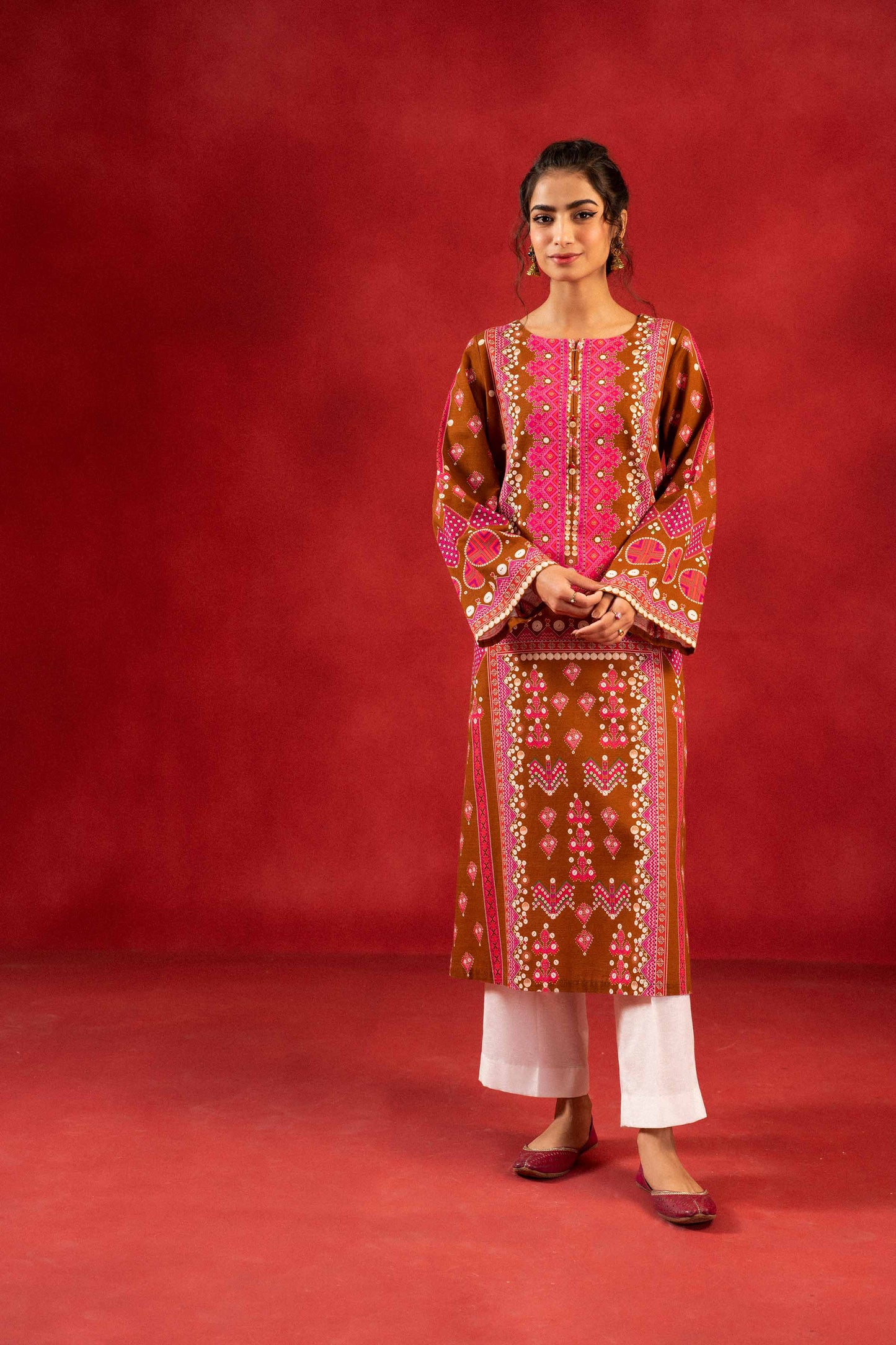 Nishat Linen - 1 Piece - Digital Printed Loose Fabric - 42304098