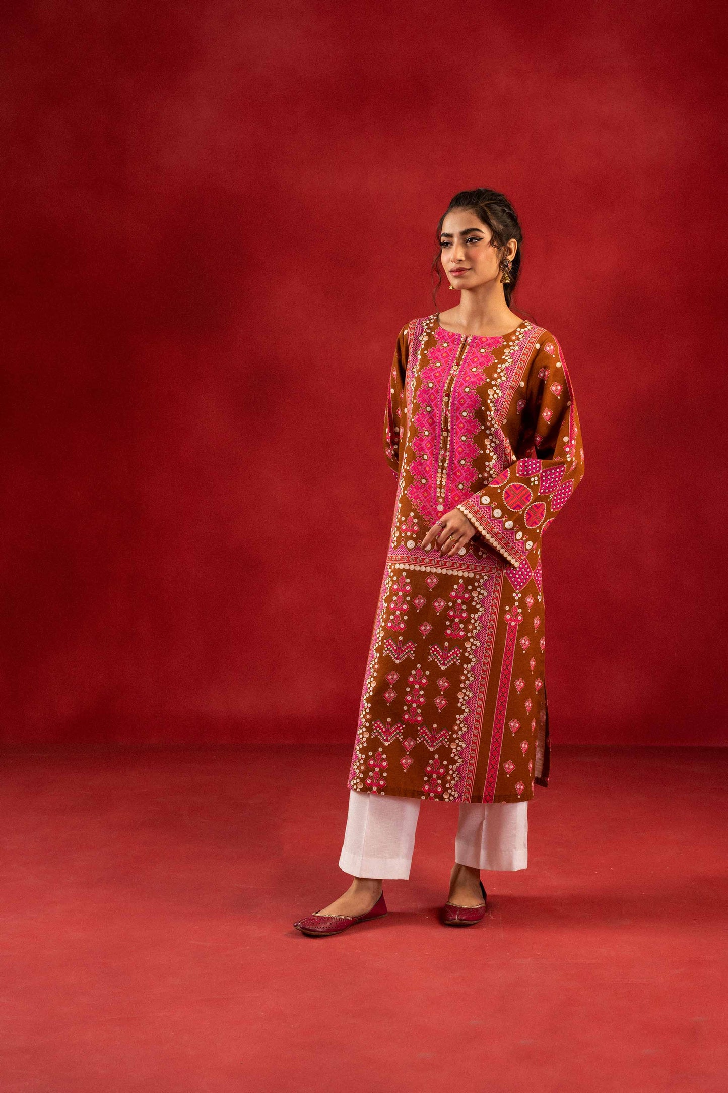 Nishat Linen - 1 Piece - Digital Printed Loose Fabric - 42304098