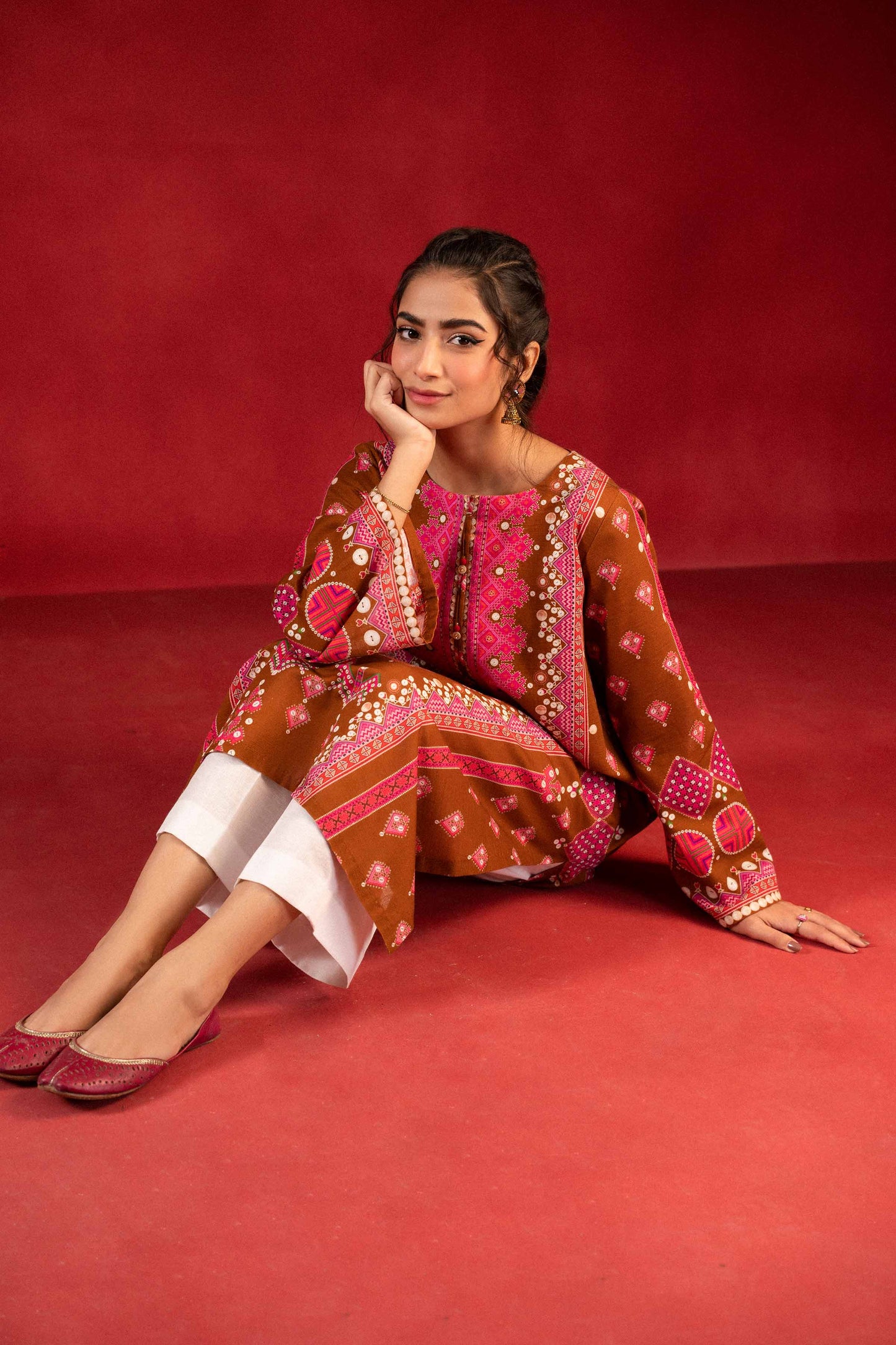 Nishat Linen - 1 Piece - Digital Printed Loose Fabric - 42304098