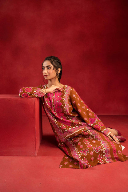 Nishat Linen - 1 Piece - Digital Printed Loose Fabric - 42304098
