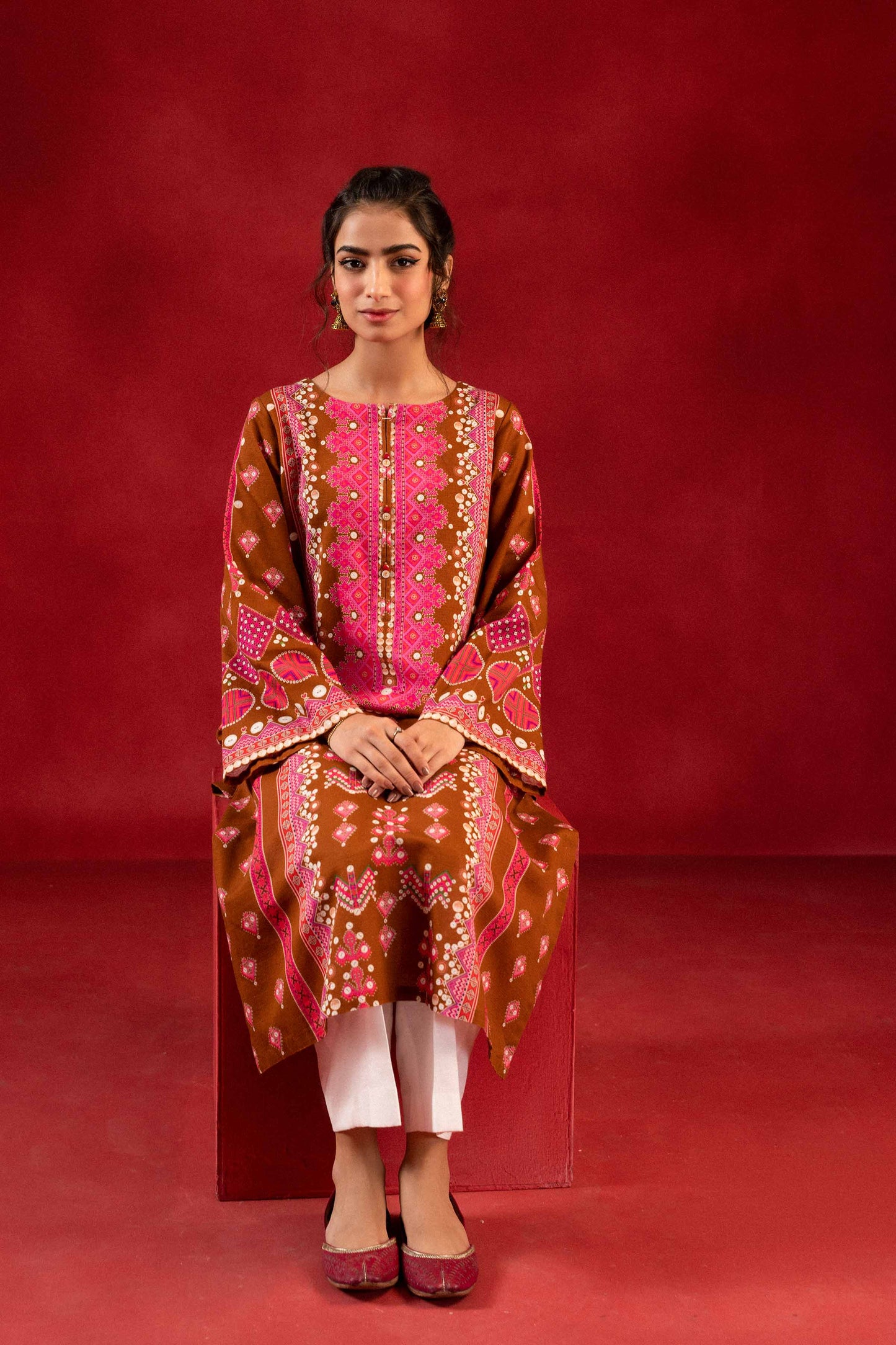 Nishat Linen - 1 Piece - Digital Printed Loose Fabric - 42304098