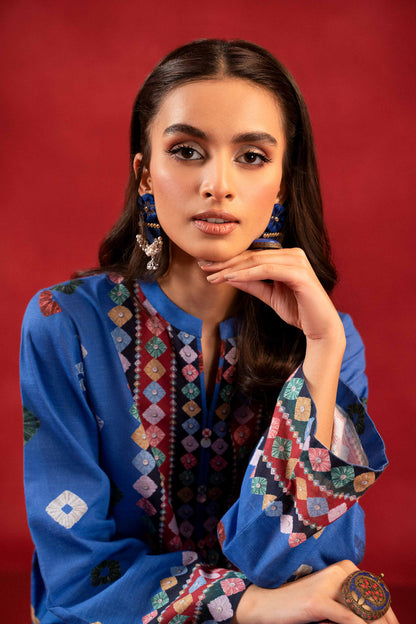 Nishat Linen - 1 Piece - Digital Printed Loose Fabric - 42304099