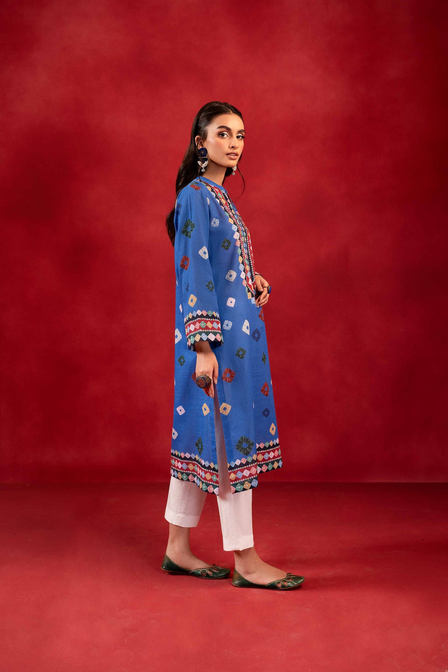 Nishat Linen - 1 Piece - Digital Printed Loose Fabric - 42304099