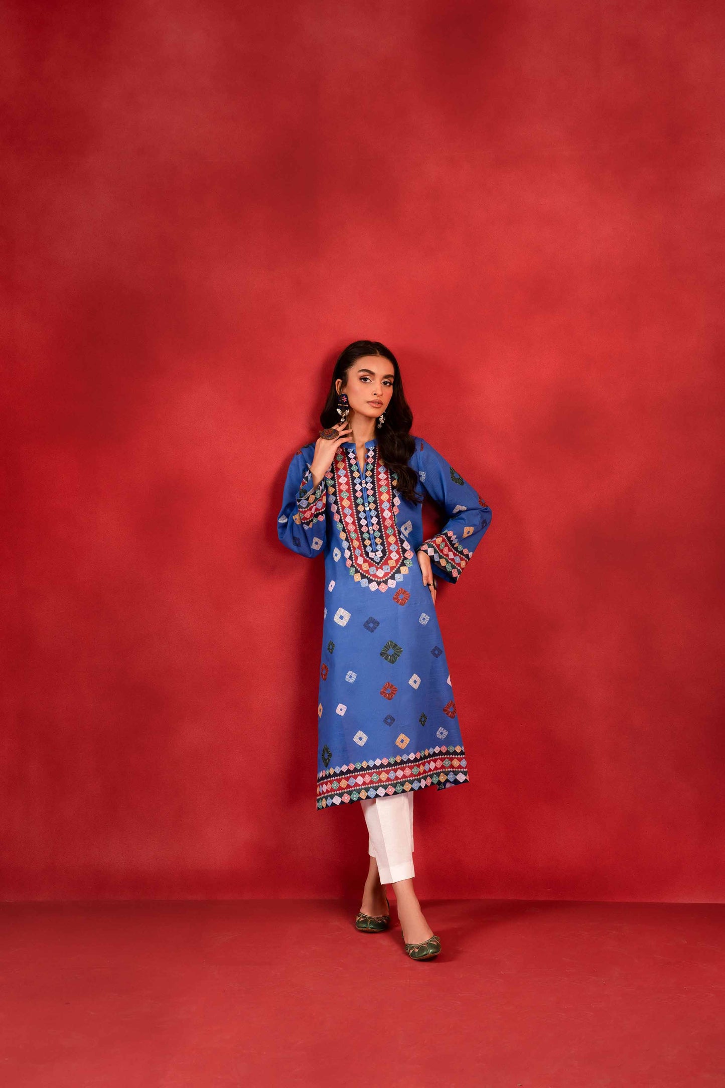 Nishat Linen - 1 Piece - Digital Printed Loose Fabric - 42304099