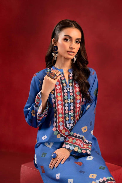 Nishat Linen - 1 Piece - Digital Printed Loose Fabric - 42304099