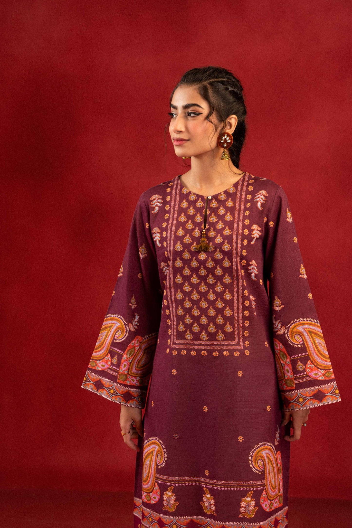 Nishat Linen - 1 Piece - Digital Printed Loose Fabric - 42304100