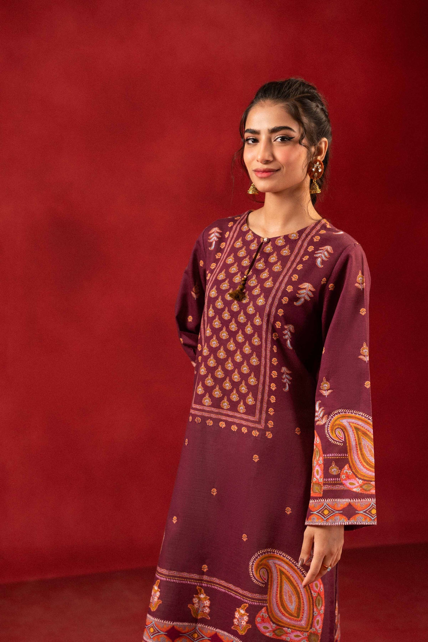 Nishat Linen - 1 Piece - Digital Printed Loose Fabric - 42304100